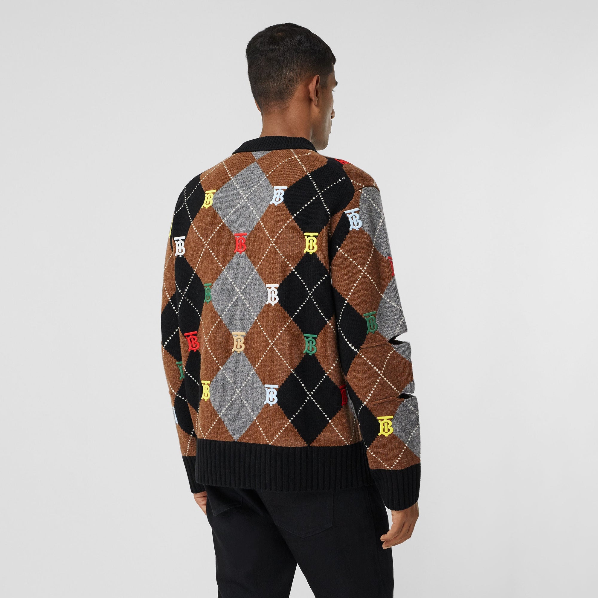 BLACK Pull en laine et cachemire Monogram – Unisexe