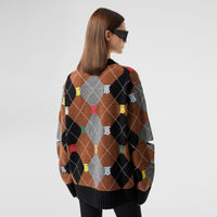 BLACK Pull en laine et cachemire Monogram – Unisexe