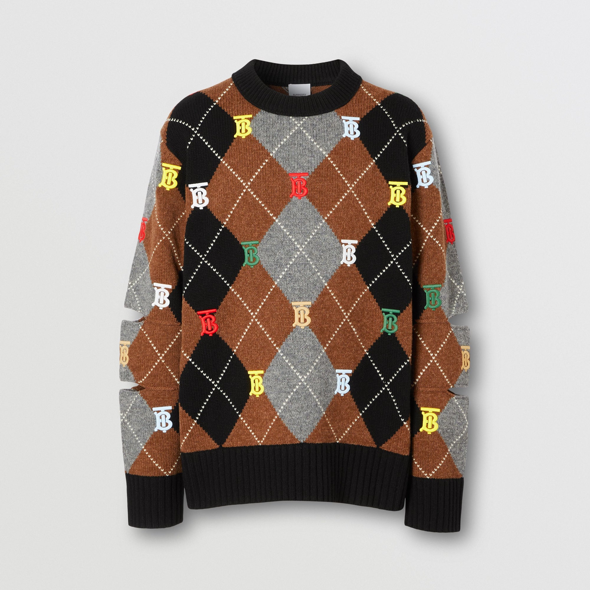 BLACK Pull en laine et cachemire Monogram – Unisexe