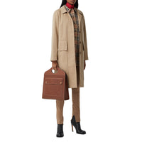 Sac pocket moyen en cuir perforé monogram - Hâle
