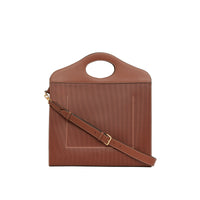 Sac Pocket moyen en cuir perforé Monogram - Hâle