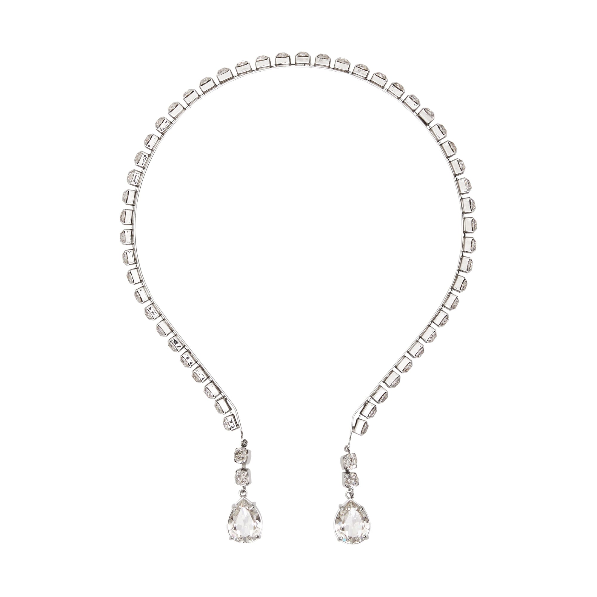 PALLADIO Serre-tête plaqué palladium avec cristaux
