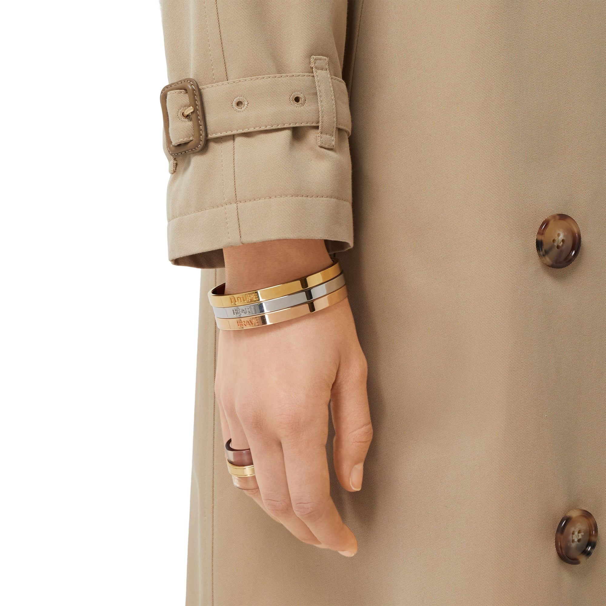 LG/ROSE GLD/PALLADIO Bracelets plaqués or, or rose et palladium