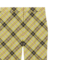 MARIGOLD YELLOW CHK Pantalon tailleur 7/8 en laine technique check