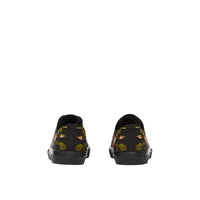 BLACK Sneakers en toile de coton à imprimé roses