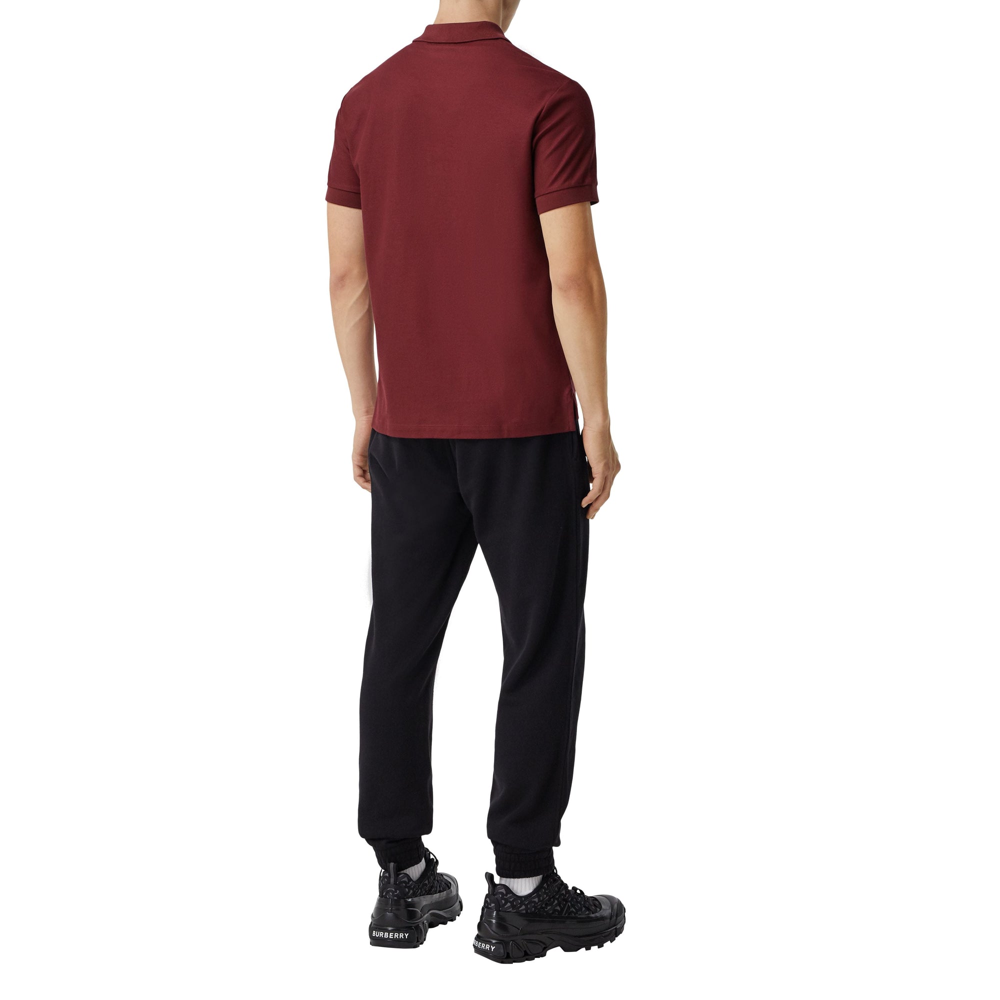 GARNET Polo en piqué de coton Monogram