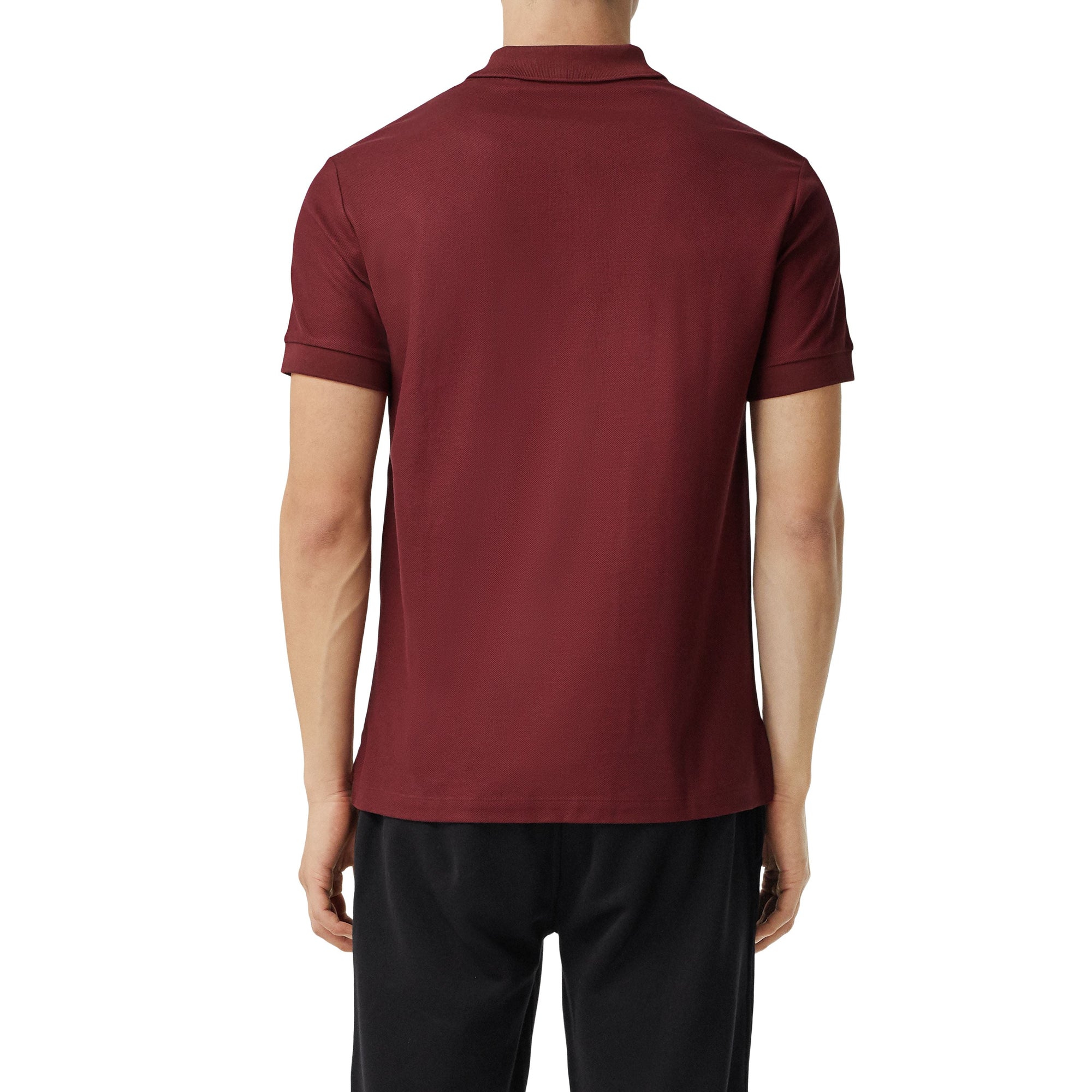 GARNET Polo en piqué de coton Monogram