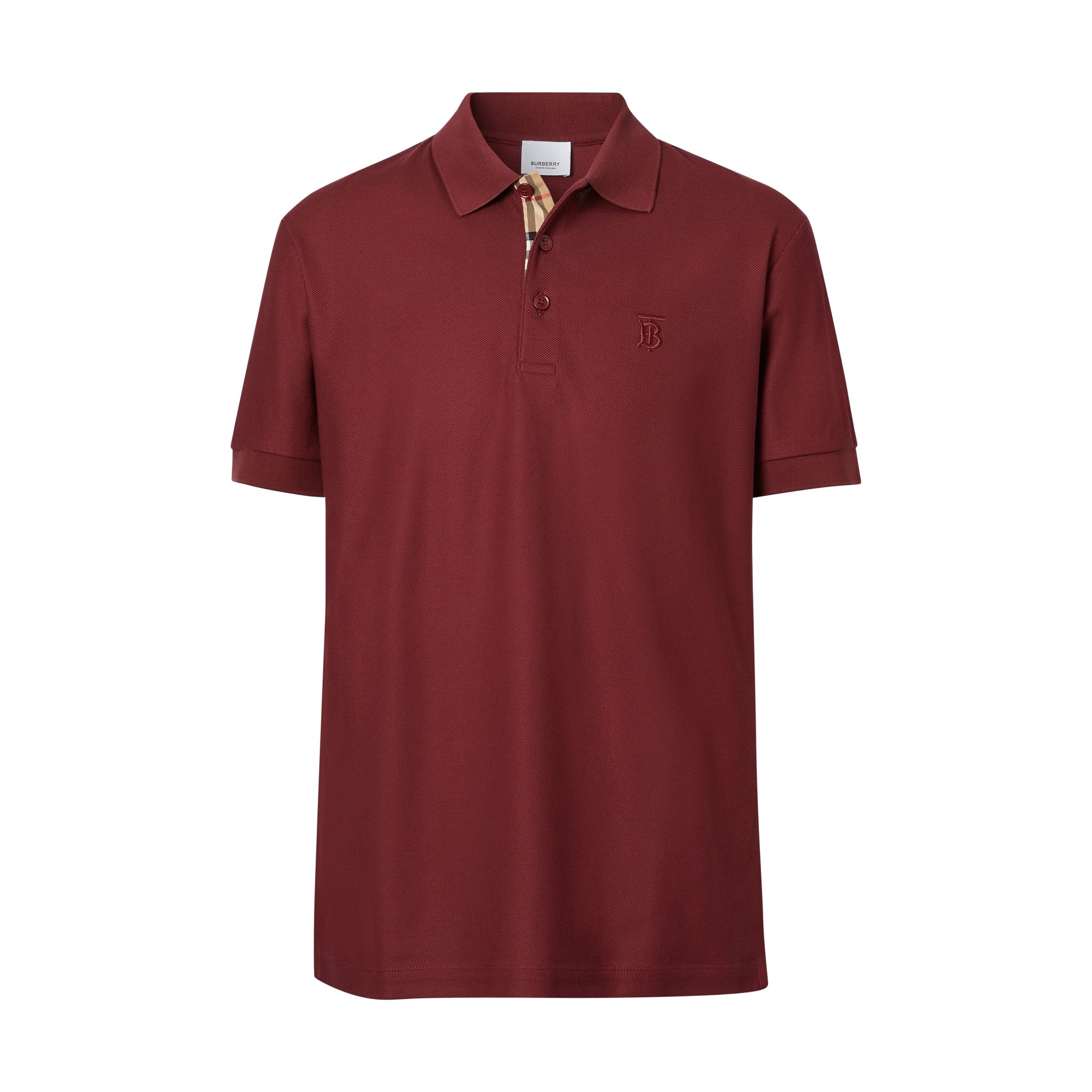 GARNET Polo en piqué de coton Monogram