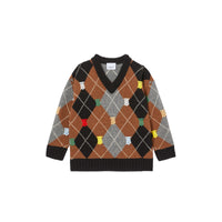 BLACK Pull en laine et cachemire Monogram