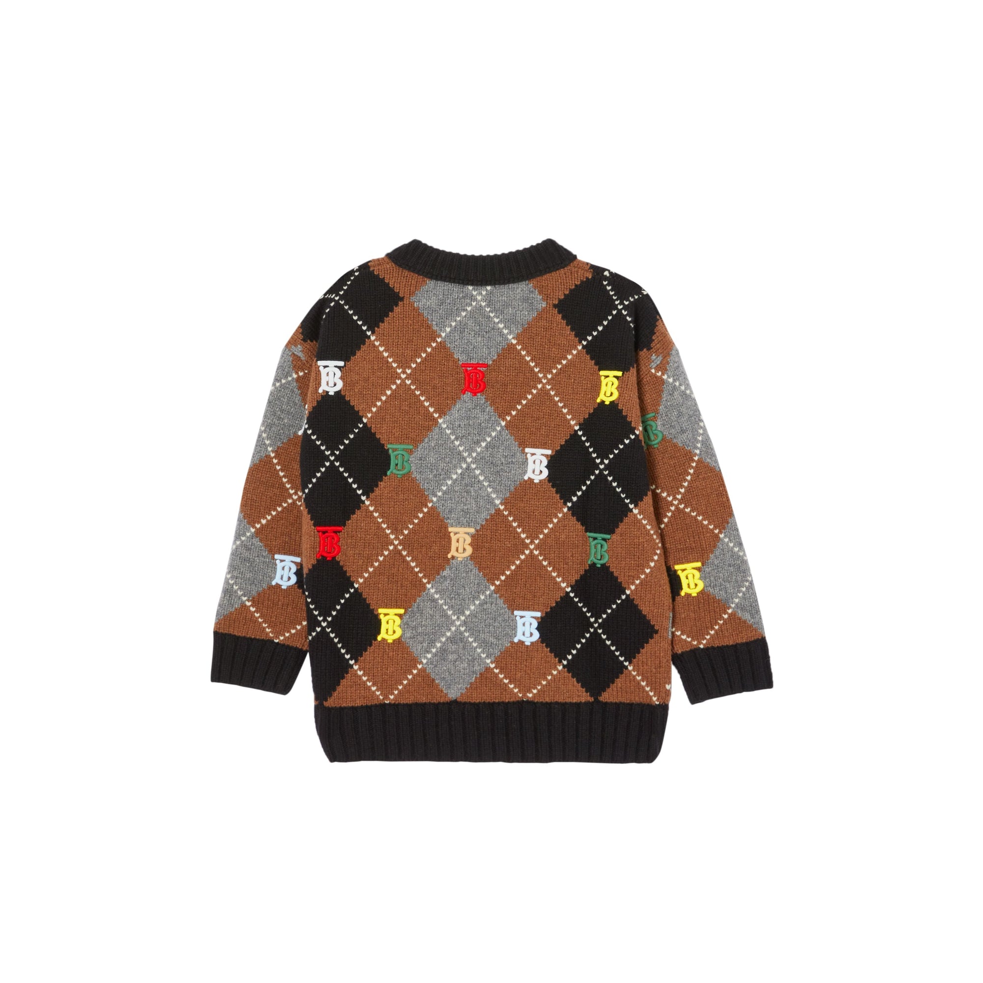 BLACK Pull en laine et cachemire Monogram