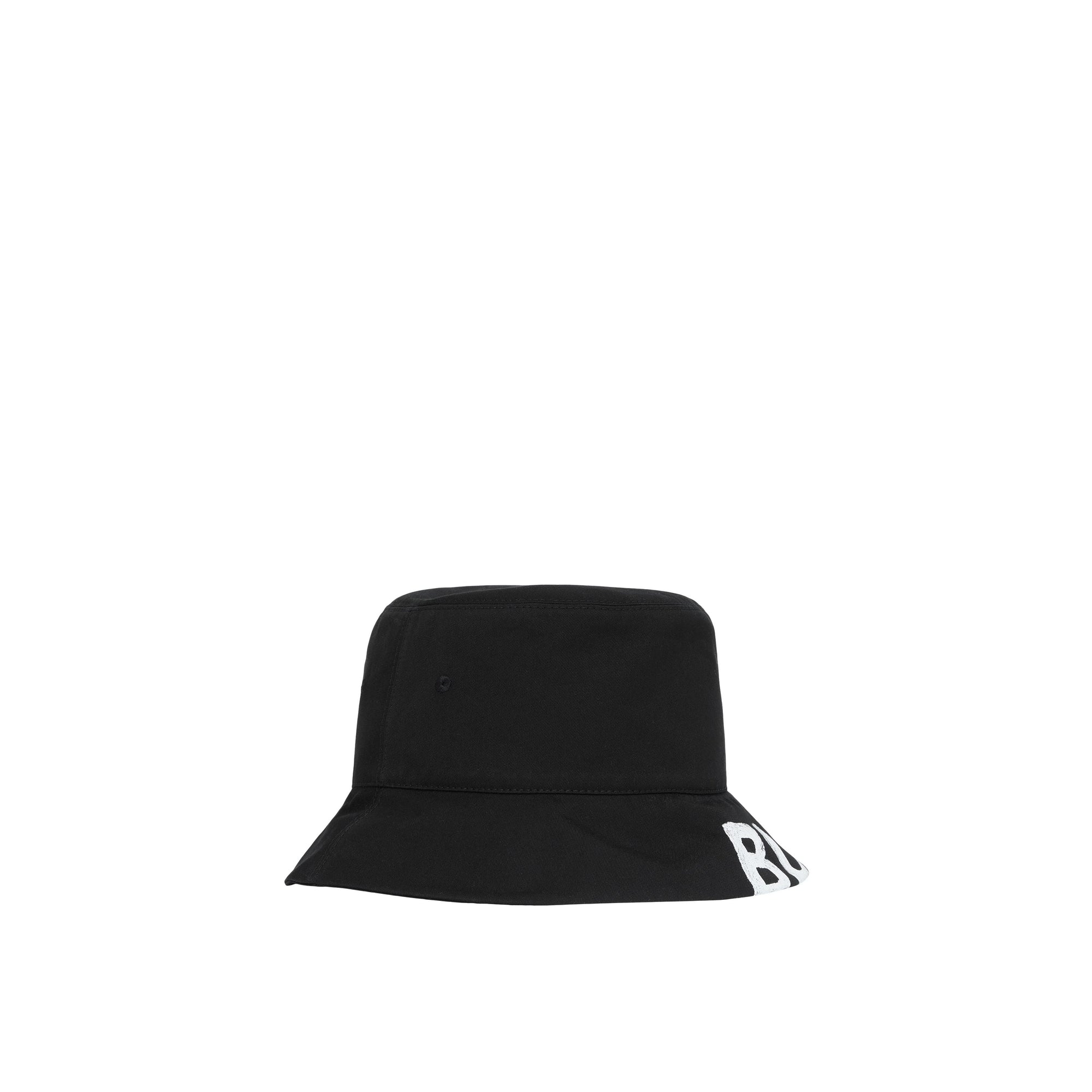 BLACK Bob réversible en gabardine de coton avec logo