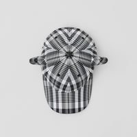 GREY Casquette de baseball Buffle en nylon check avec logo brodé