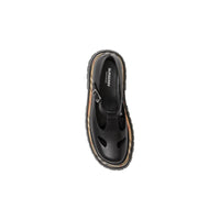 BLACK/CHK Salomés en cuir avec Vintage check