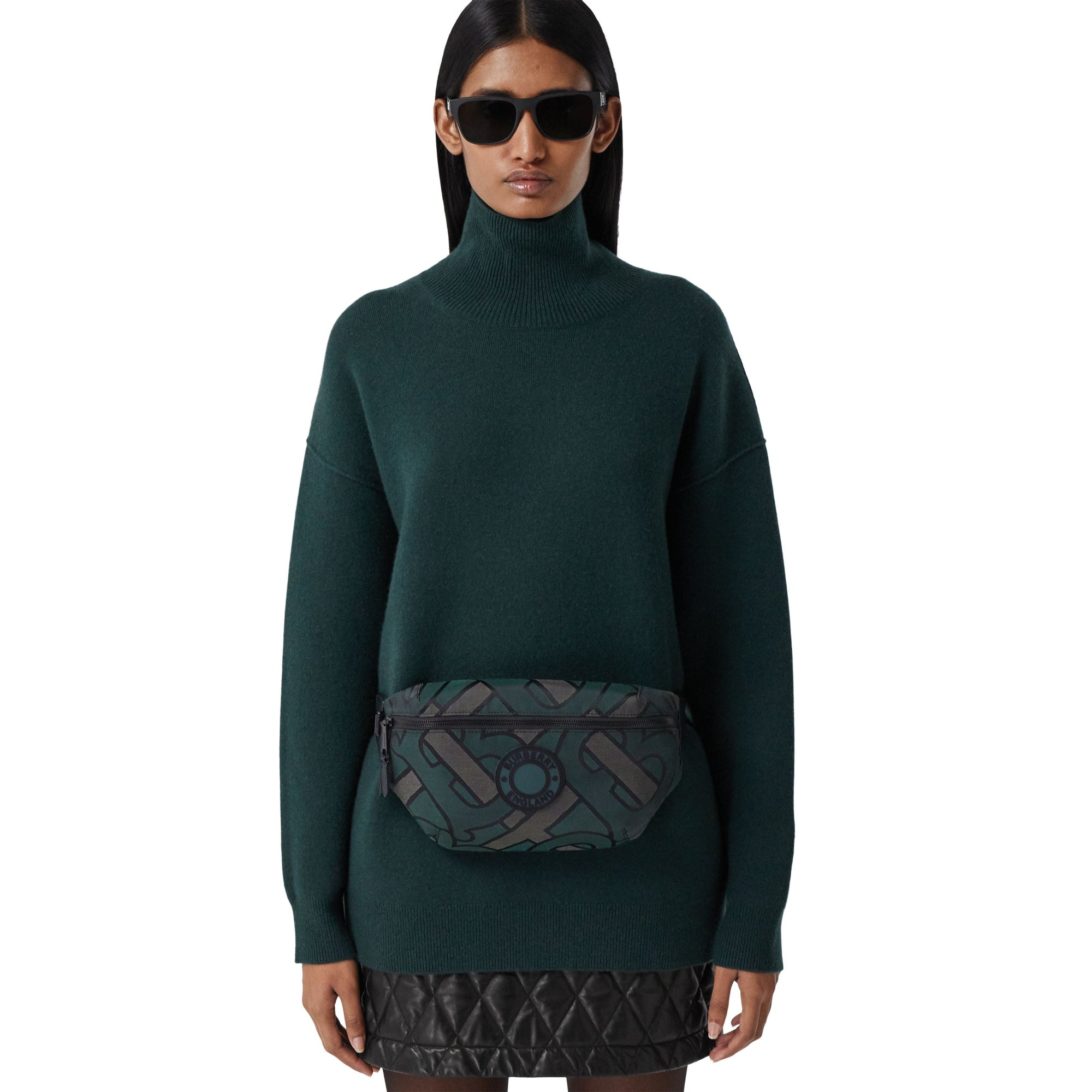 Sac banane Sonny en polyester recyclé Monogram - Vert Forêt