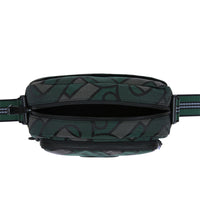 Sac à bandoulière en polyester recyclé monogram - Vert forêt