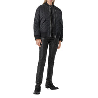 BLACK Bomber matelassé en nylon et coton