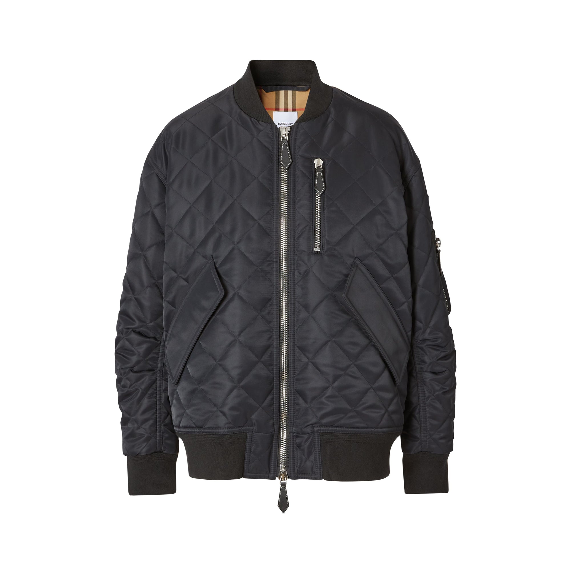 BLACK Bomber matelassé en nylon et coton