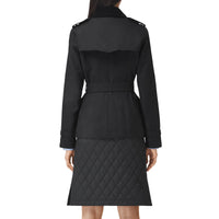 BLACK/BLACK Veste matelassée avec panneau en gabardine de coton