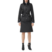 BLACK/BLACK Veste matelassée avec panneau en gabardine de coton