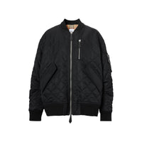 BLACK/BLACK Bomber matelassé en nylon et coton