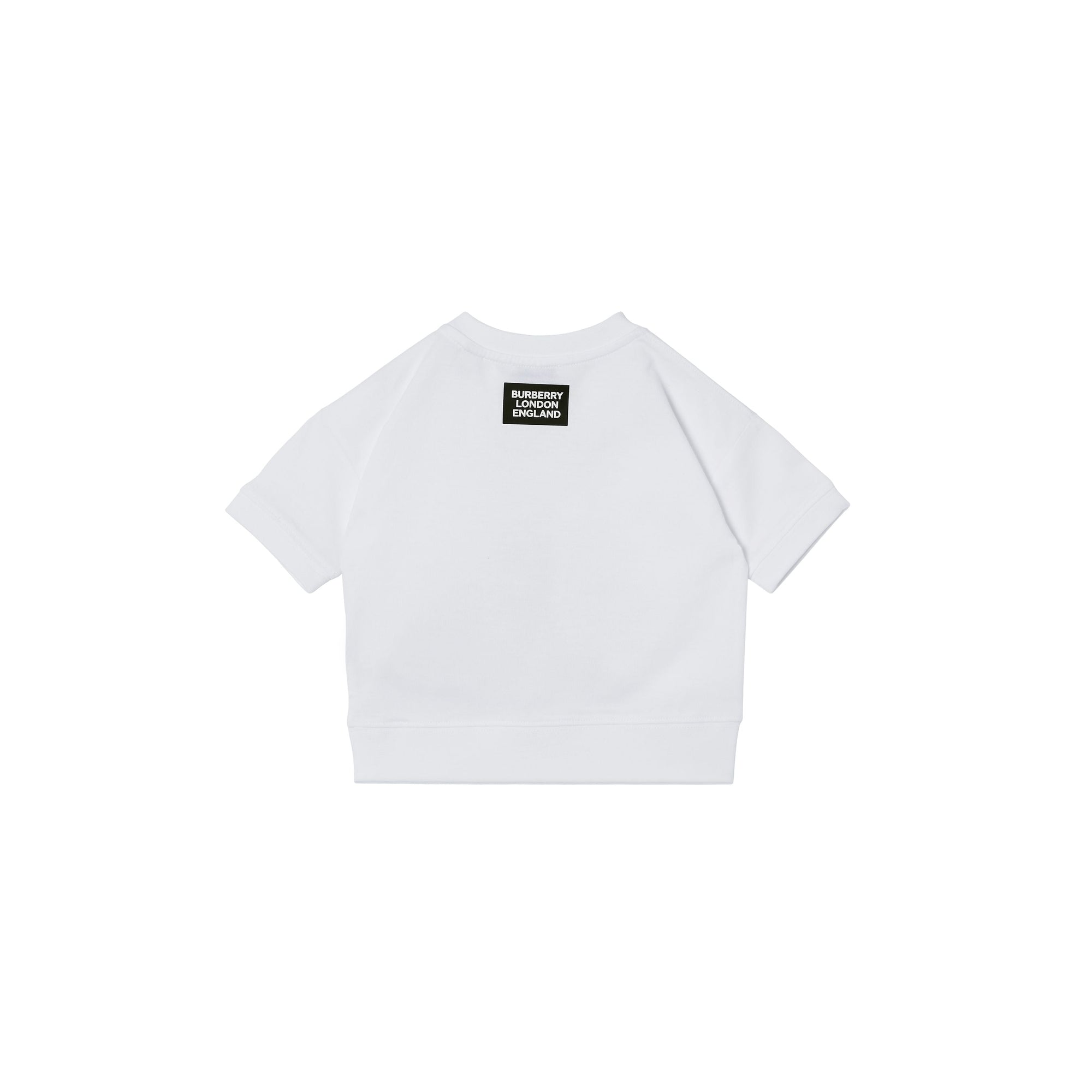 WHITE T-shirt en coton à imprimé montage