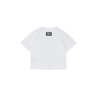WHITE T-shirt en coton à imprimé montage