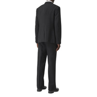 BLACK Pantalon de costume ample en mohair et laine