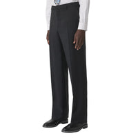 BLACK Pantalon de costume ample en mohair et laine