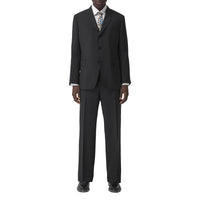 BLACK Pantalon de costume ample en mohair et laine