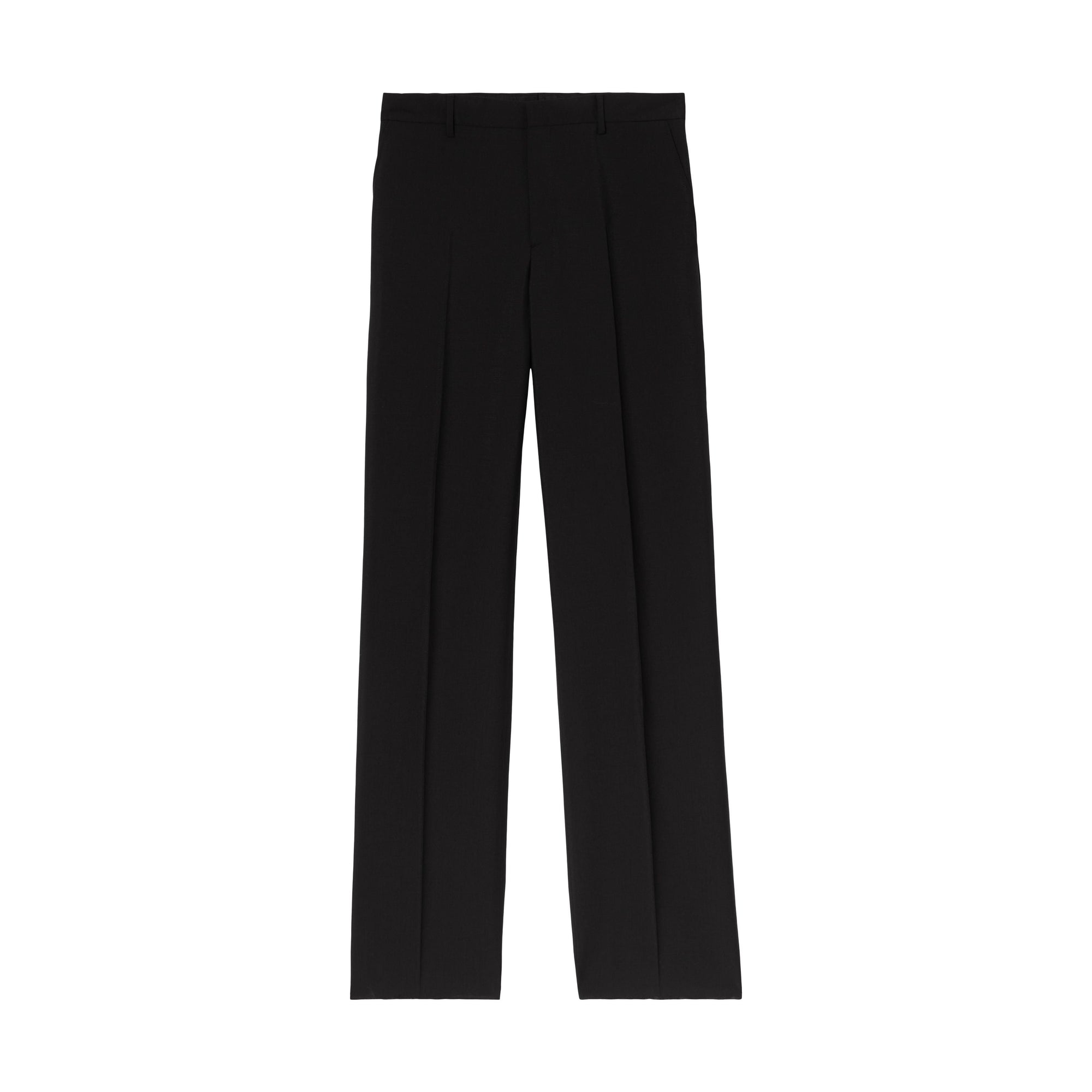 BLACK Pantalon de costume ample en mohair et laine