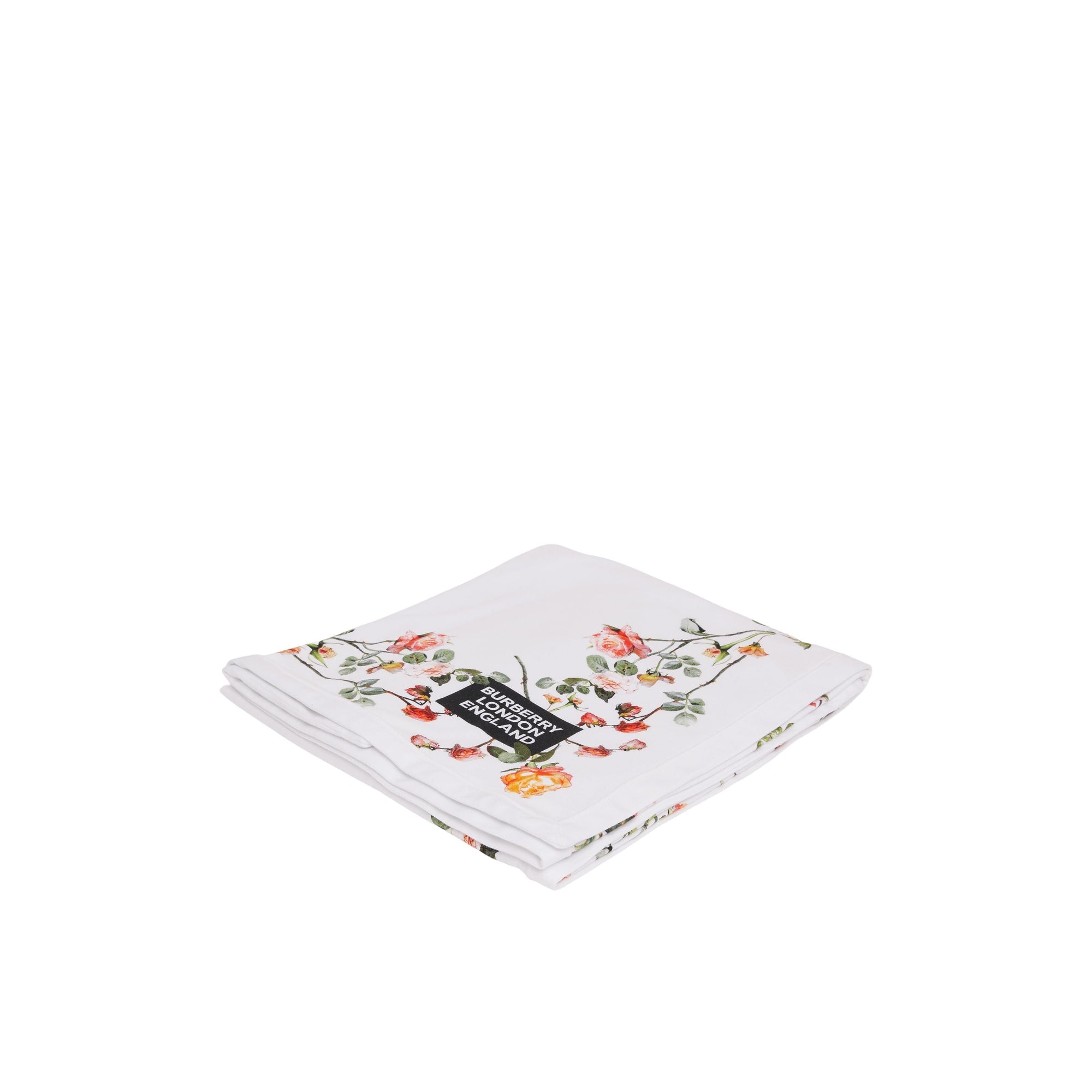 WHITE Couverture pour bébé en coton à imprimé montage