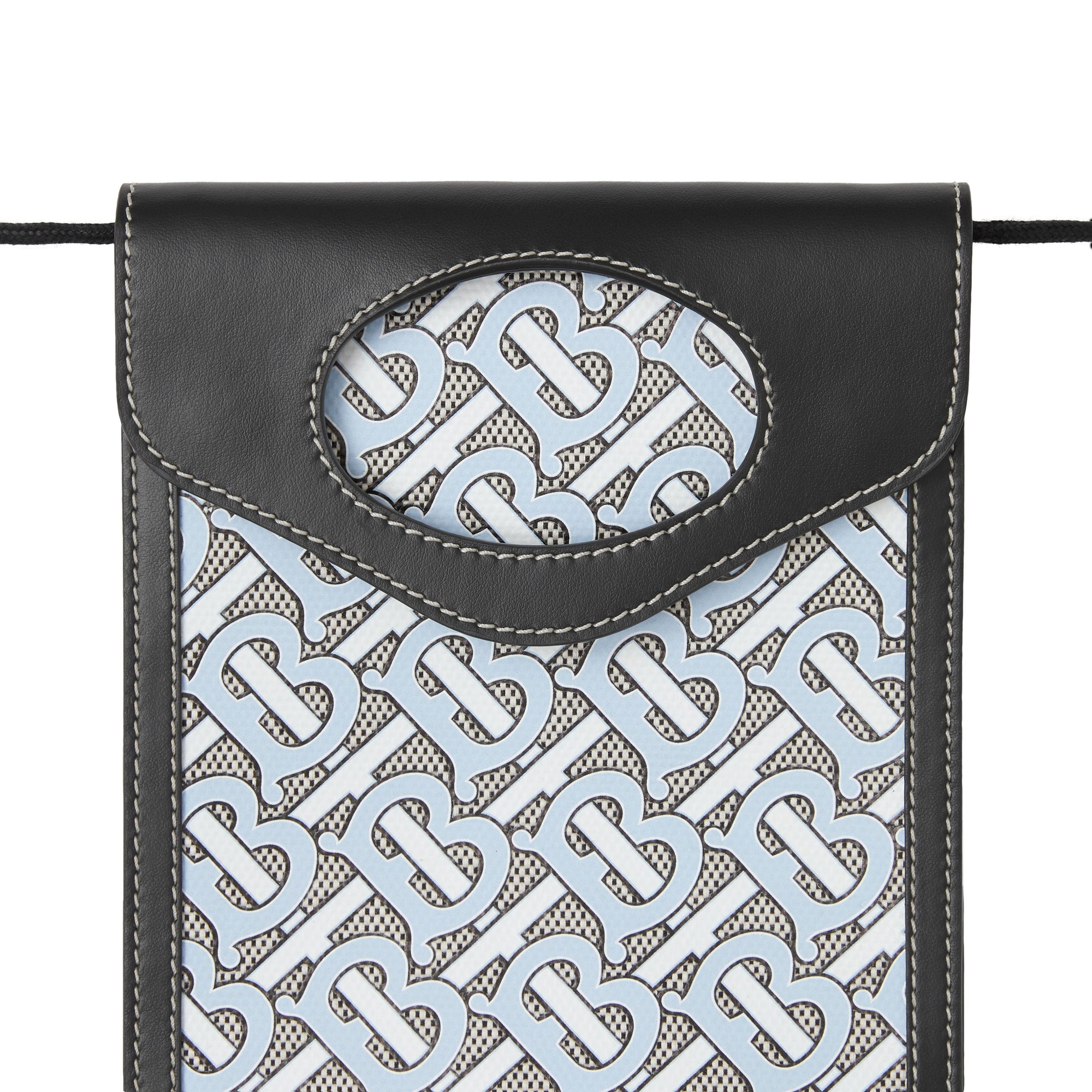 BABY BLUE Étui pour téléphone Pocket en cuir et toile Monogram