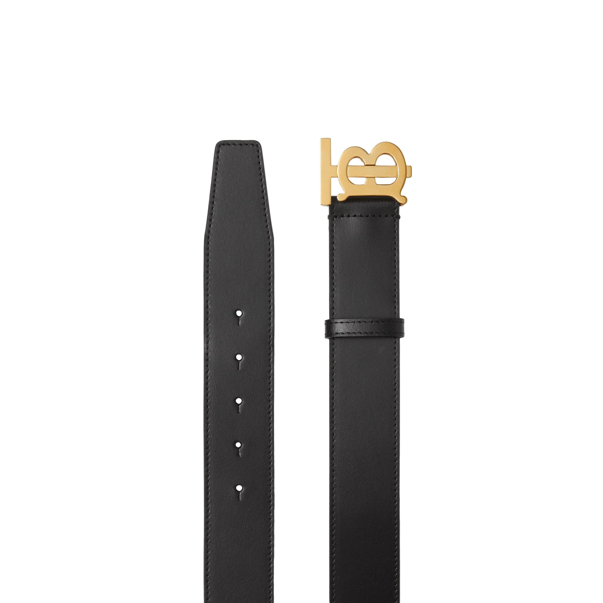BLACK Ceinture en cuir Monogram