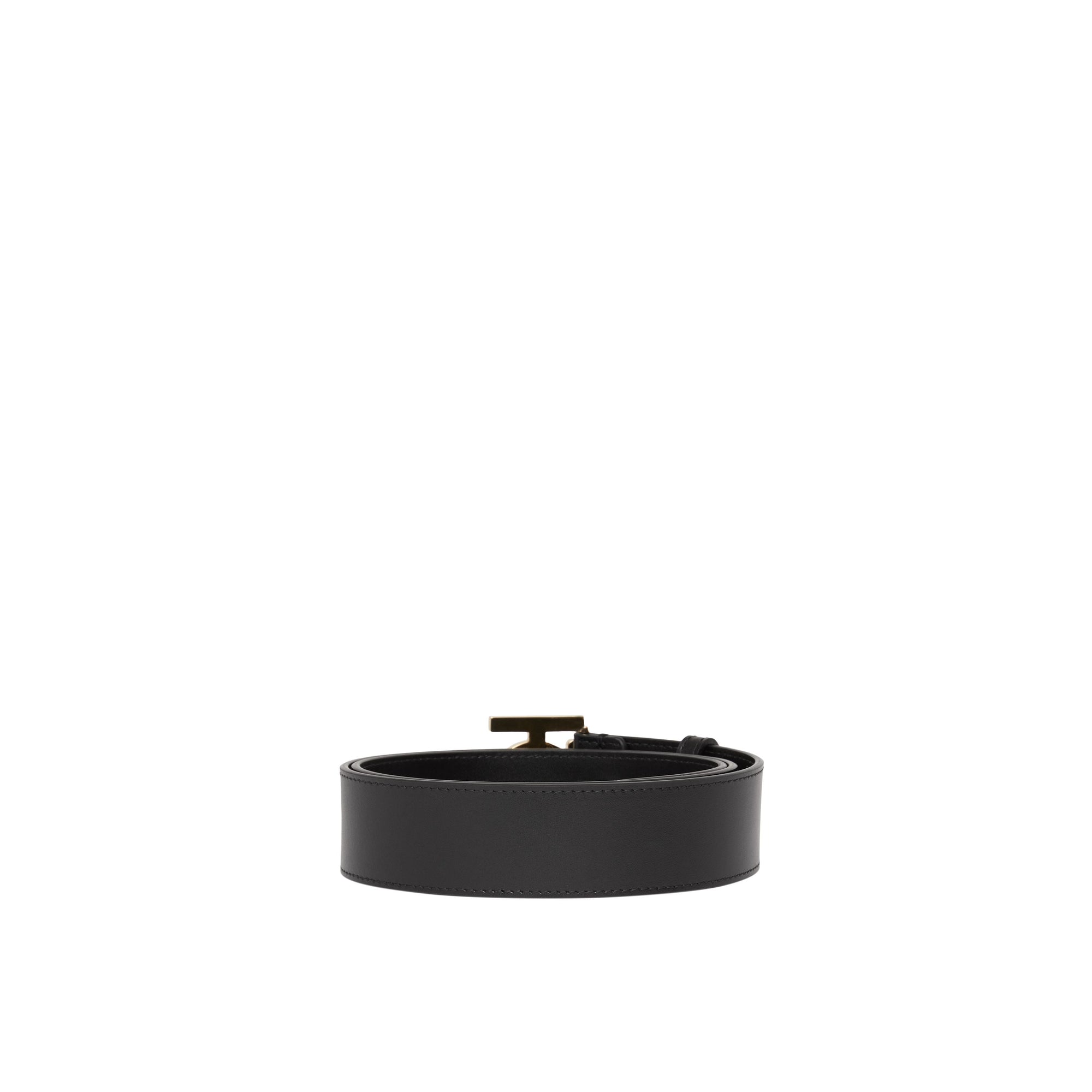 BLACK Ceinture en cuir Monogram