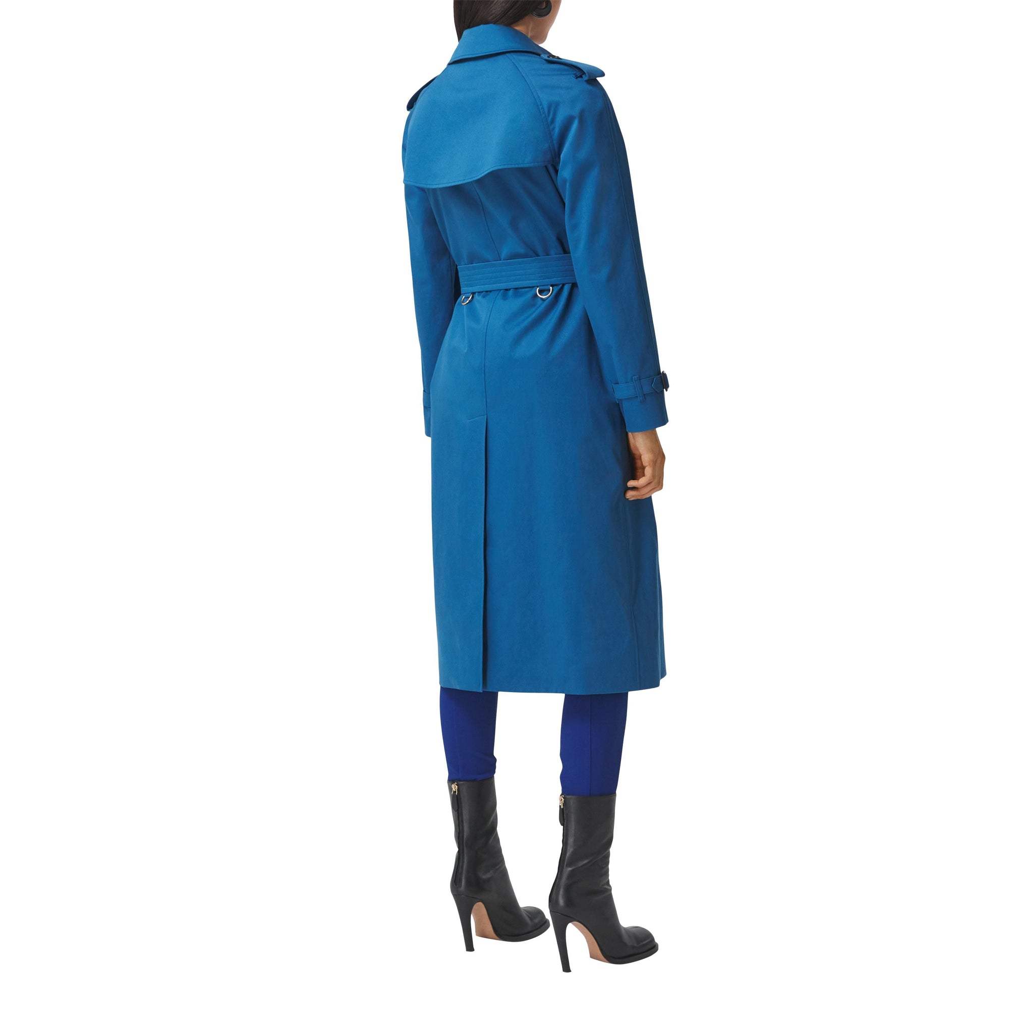 Trench-coat en gabardine de coton - Bleu
