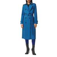 Trench-coat en gabardine de coton - Bleu
