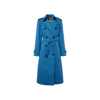Trench-coat en gabardine de coton - Bleu