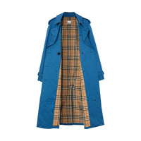 Trench-coat en gabardine de coton - Bleu