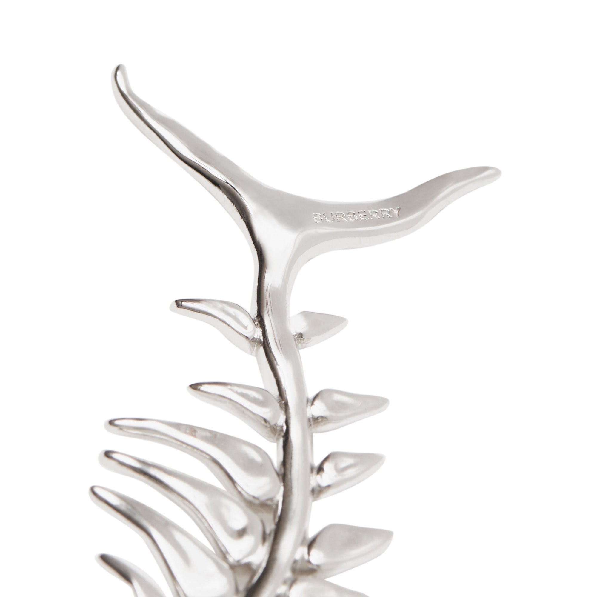 PALLADIO Boucles d'oreilles plaquées palladium avec fossile marin