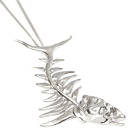 PALLADIO Collier à maillons plaqué palladium avec fossile marin