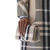 SOFT FAWN Petit sac à bandoulière en toile check