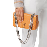 PALE ORANGE Petit sac Lola matelassé en cuir