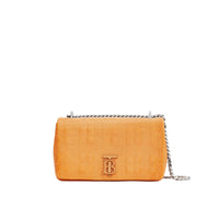 PALE ORANGE Petit sac Lola matelassé en cuir