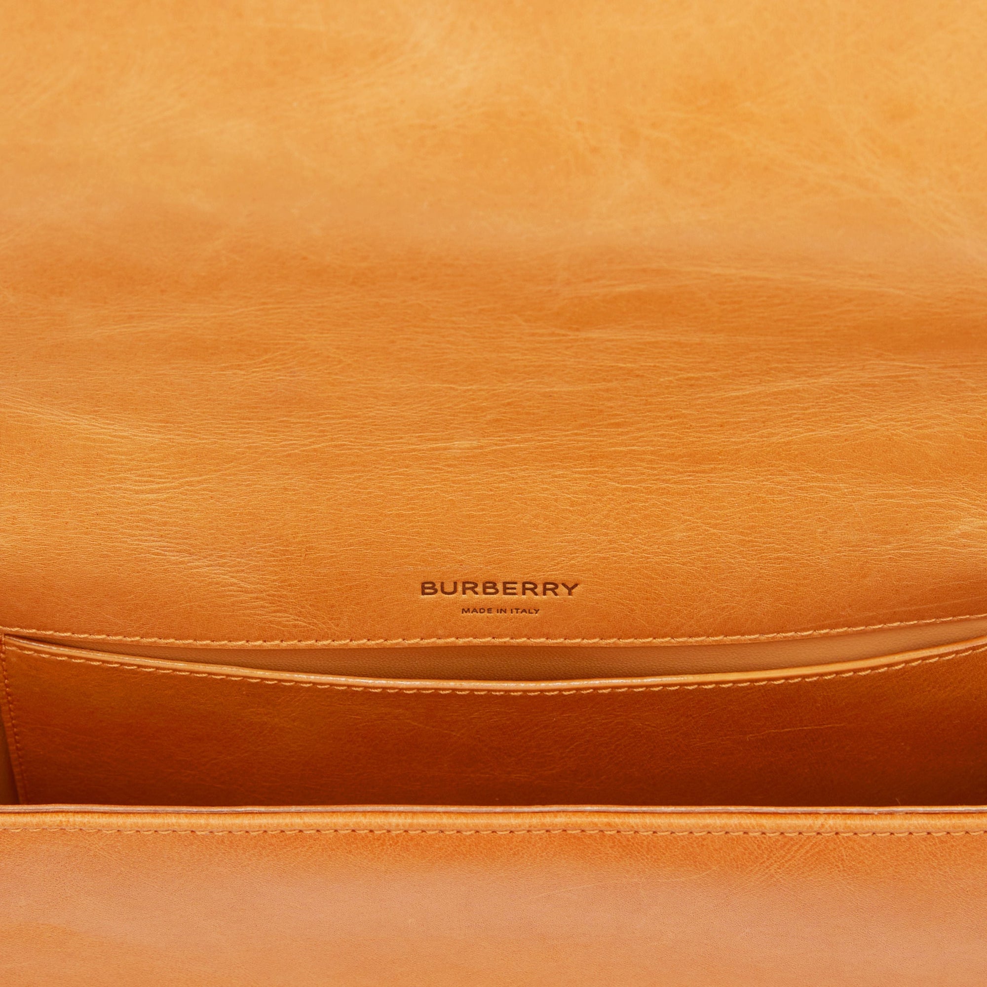 PALE ORANGE Petit sac Lola matelassé en cuir