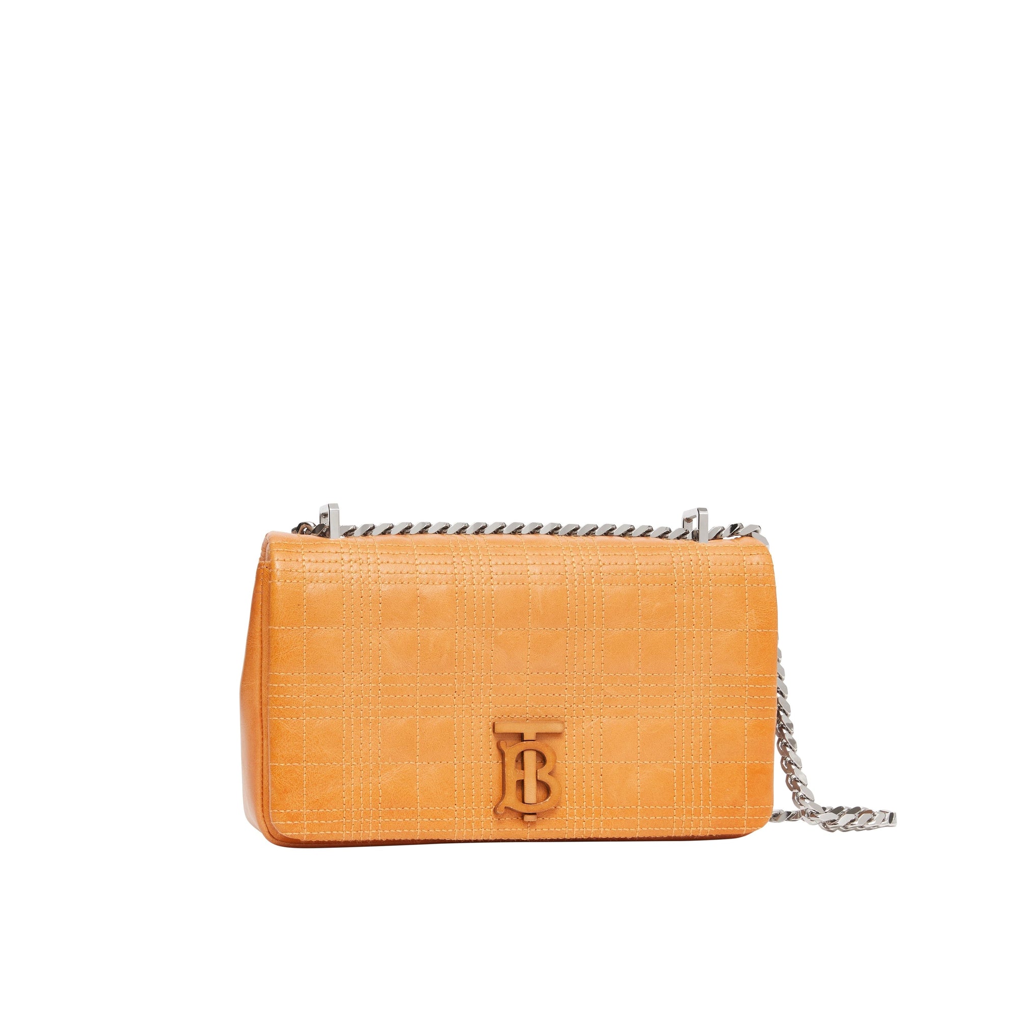 PALE ORANGE Petit sac Lola matelassé en cuir