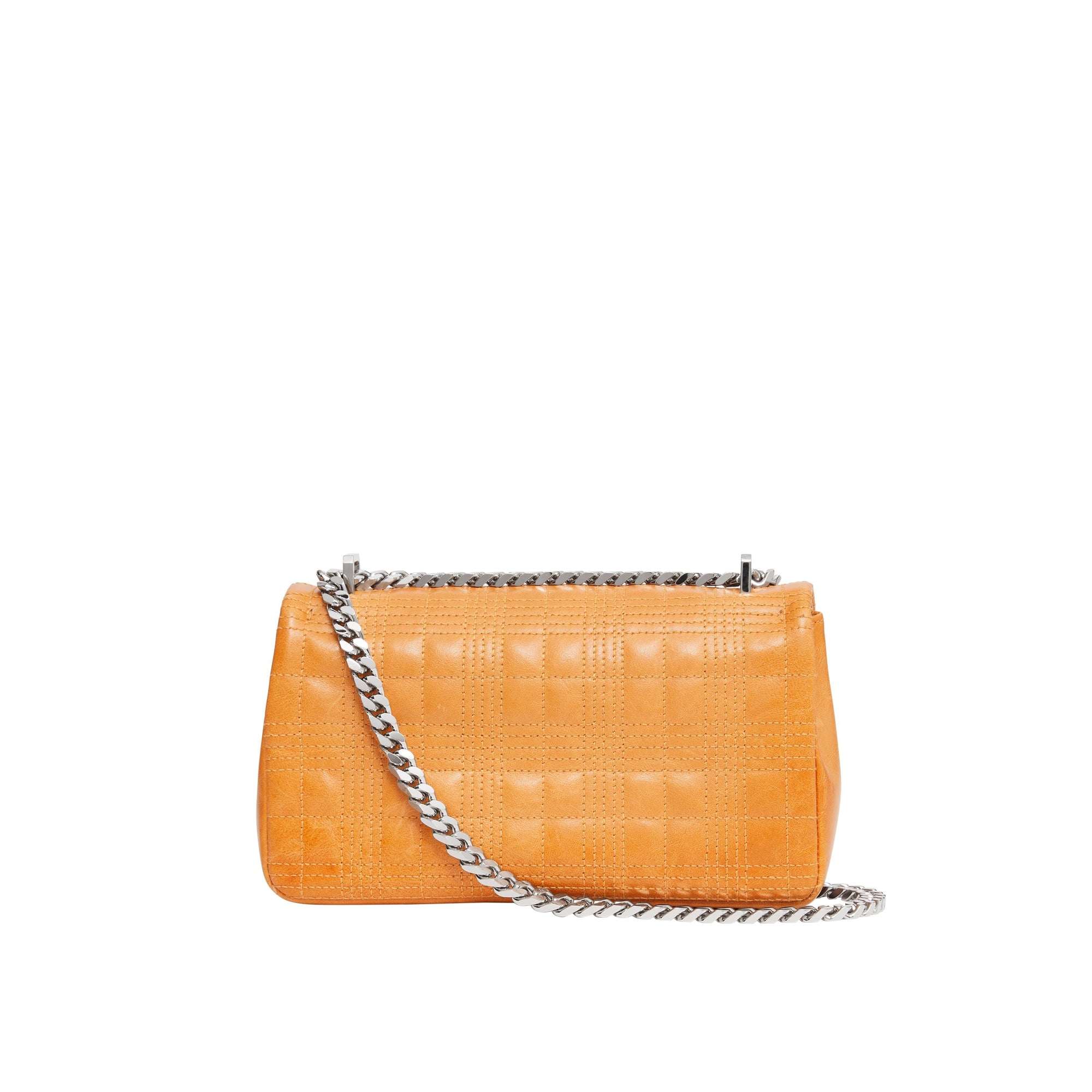 PALE ORANGE Petit sac Lola matelassé en cuir