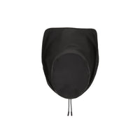 BLACK Chapeau de pêcheur en coton caoutchouté avec logo