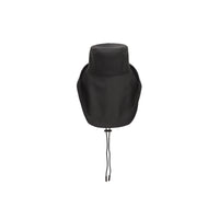 BLACK Chapeau de pêcheur en coton caoutchouté avec logo