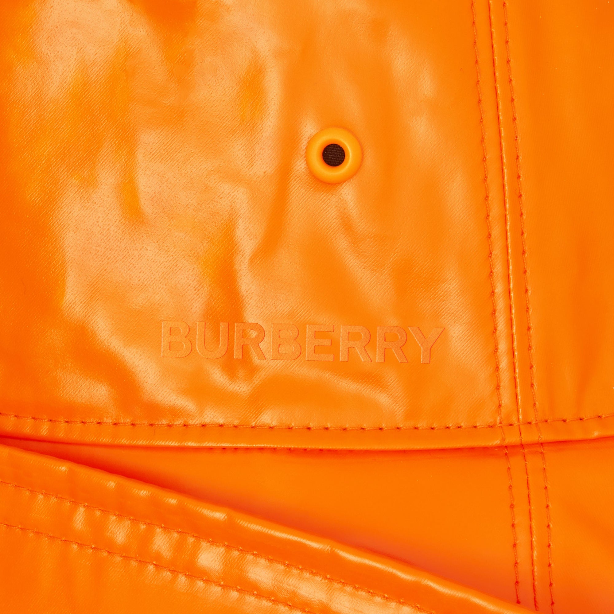 DEEP ORANGE Chapeau de pêcheur en coton caoutchouté avec logo