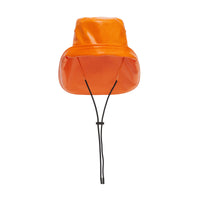 DEEP ORANGE Chapeau de pêcheur en coton caoutchouté avec logo